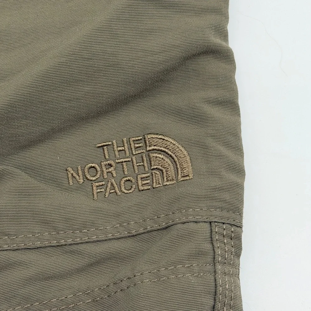 The North Face Mens Olive Green Nylon Cargo Hiking Shorts Size 34 Belted T338